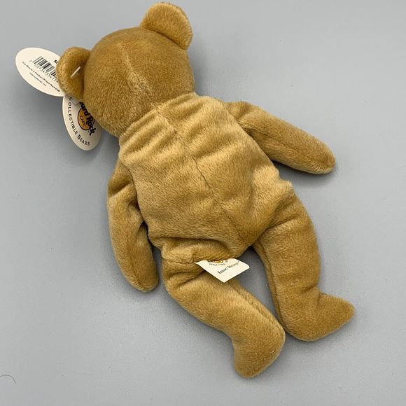 Hard Rock Cafe Maui Isaac Beara 1st in series of 5 Plush Brown Beanie Bear - Picture 3 of 8